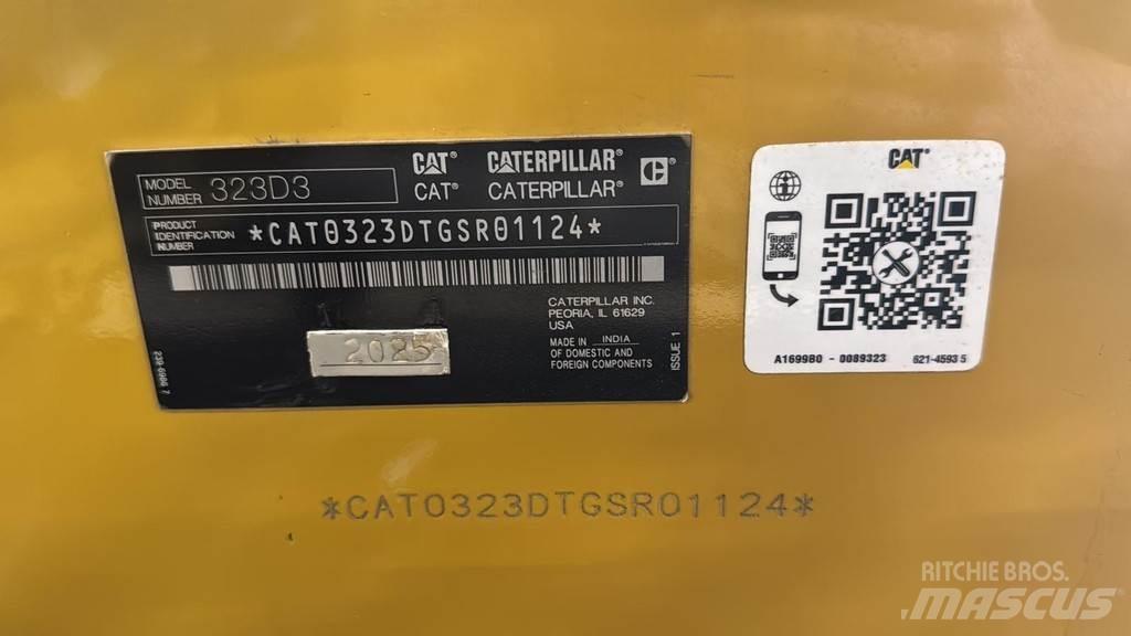 CAT 323D3 Gravemaskiner på larvebånd