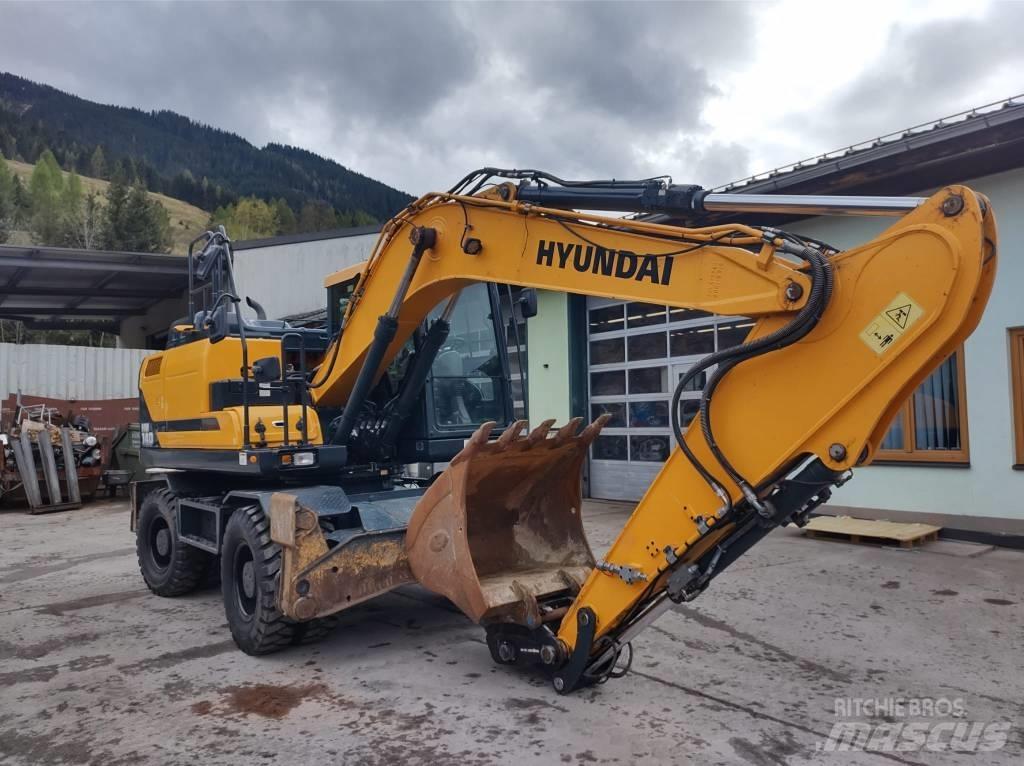 Hyundai HW140 Gravemaskiner på hjul