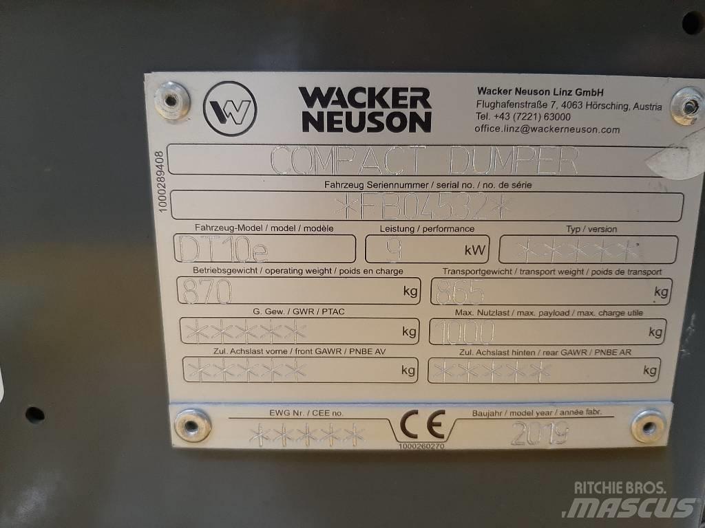 Wacker Neuson DT10e Bælte-tipvogn