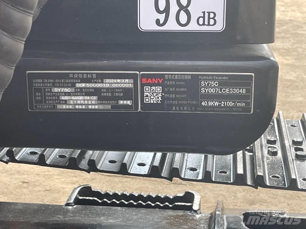 Sany SY 75 Midi-gravemaskiner 7t - 12t