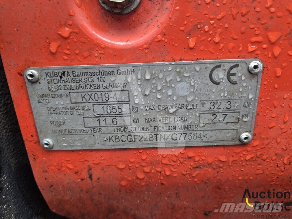 Kubota KX 019-4 Minigravemaskiner