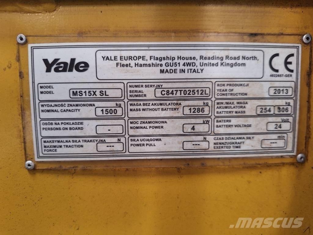 Yale MS 15x IL Gaffeltrucks - andre