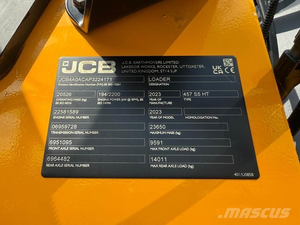JCB 457 HT Læssemaskiner på hjul