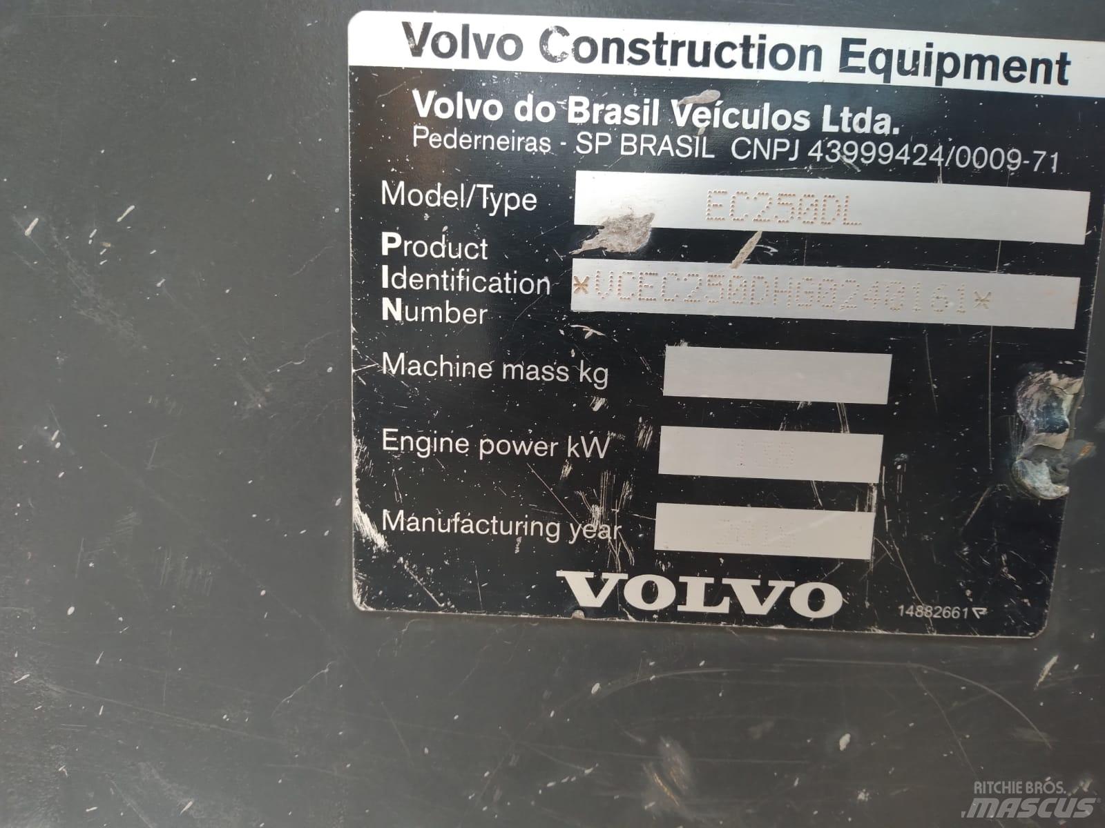 Volvo EC 250 D L Gravemaskiner på larvebånd