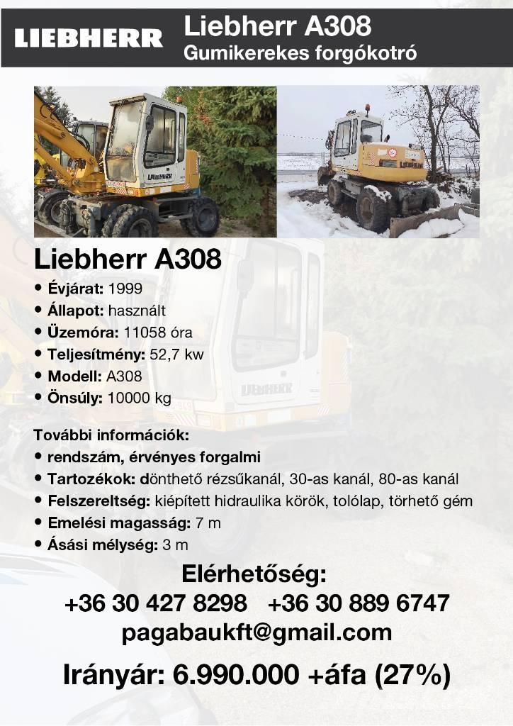 Liebherr A 308 Gravemaskiner på hjul