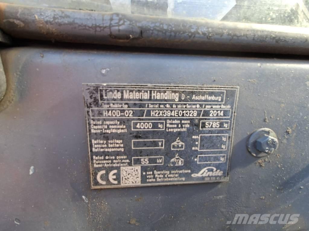Linde H40D-02 Diesel gaffeltrucks