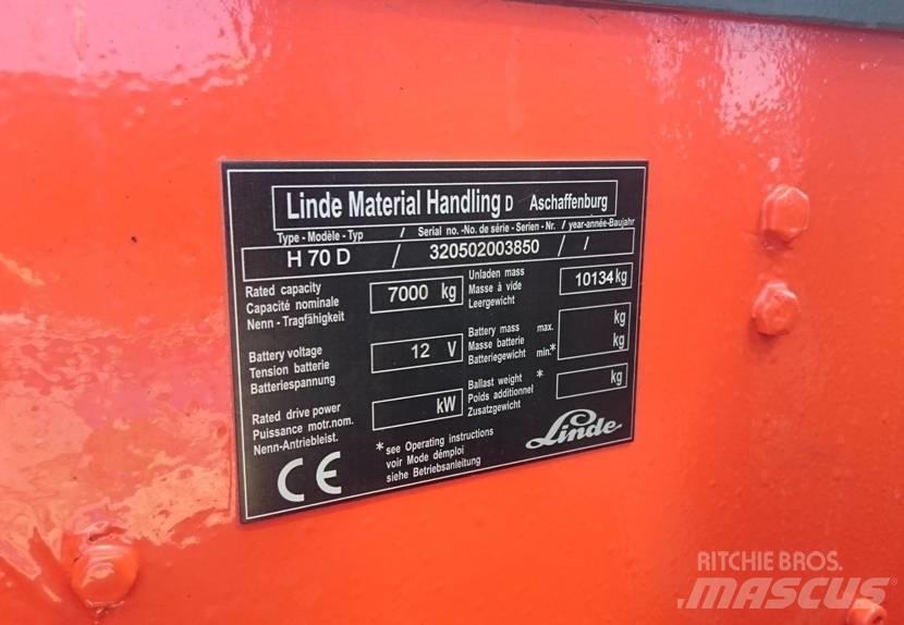 Linde H 70 D Diesel gaffeltrucks