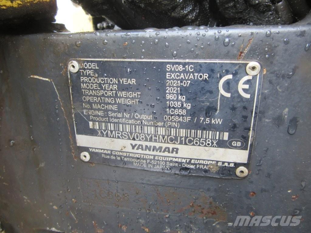 Yanmar SV08 Gravemaskiner på larvebånd