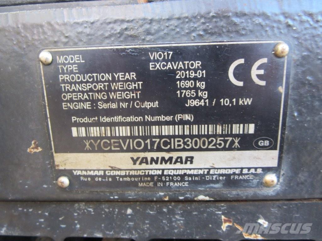 Yanmar ViO17 Gravemaskiner på larvebånd