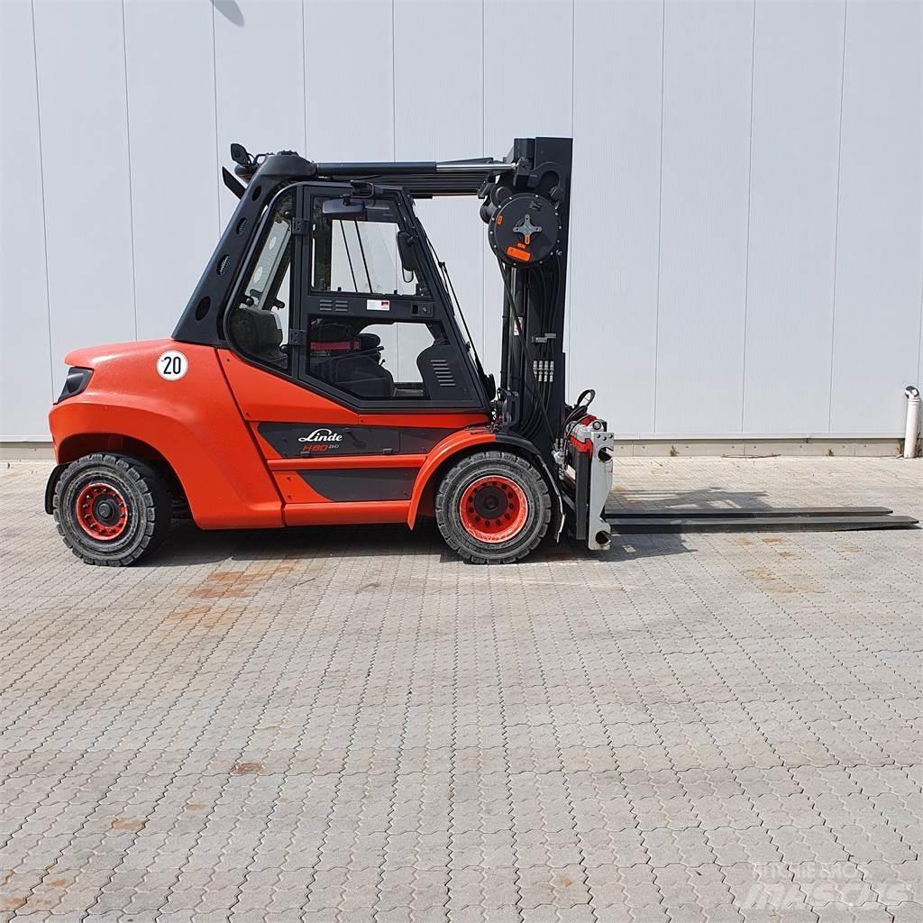 Linde H80D/900 Diesel gaffeltrucks