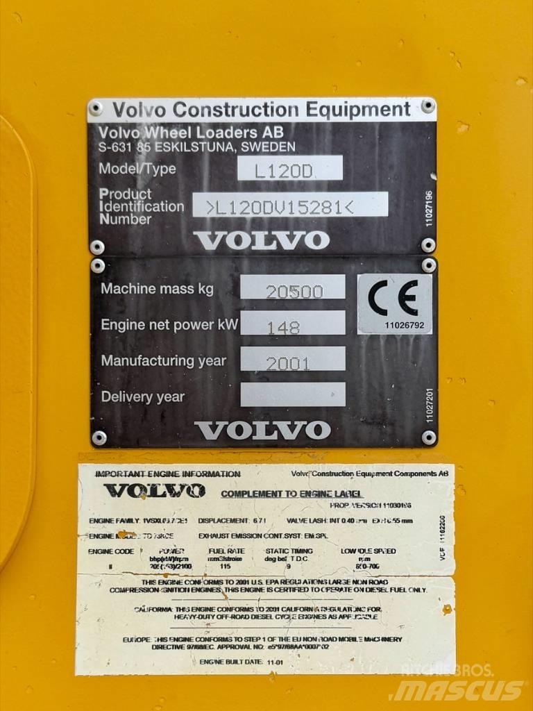 Volvo L 120 D Læssemaskiner på hjul