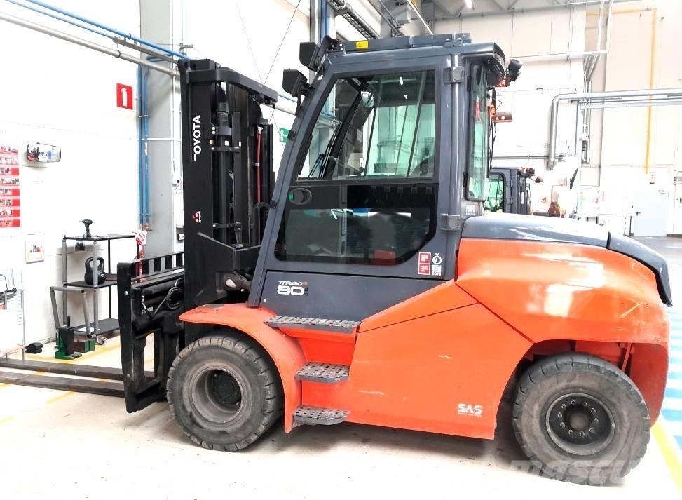 Toyota 9 FBH 80 T El gaffeltrucks
