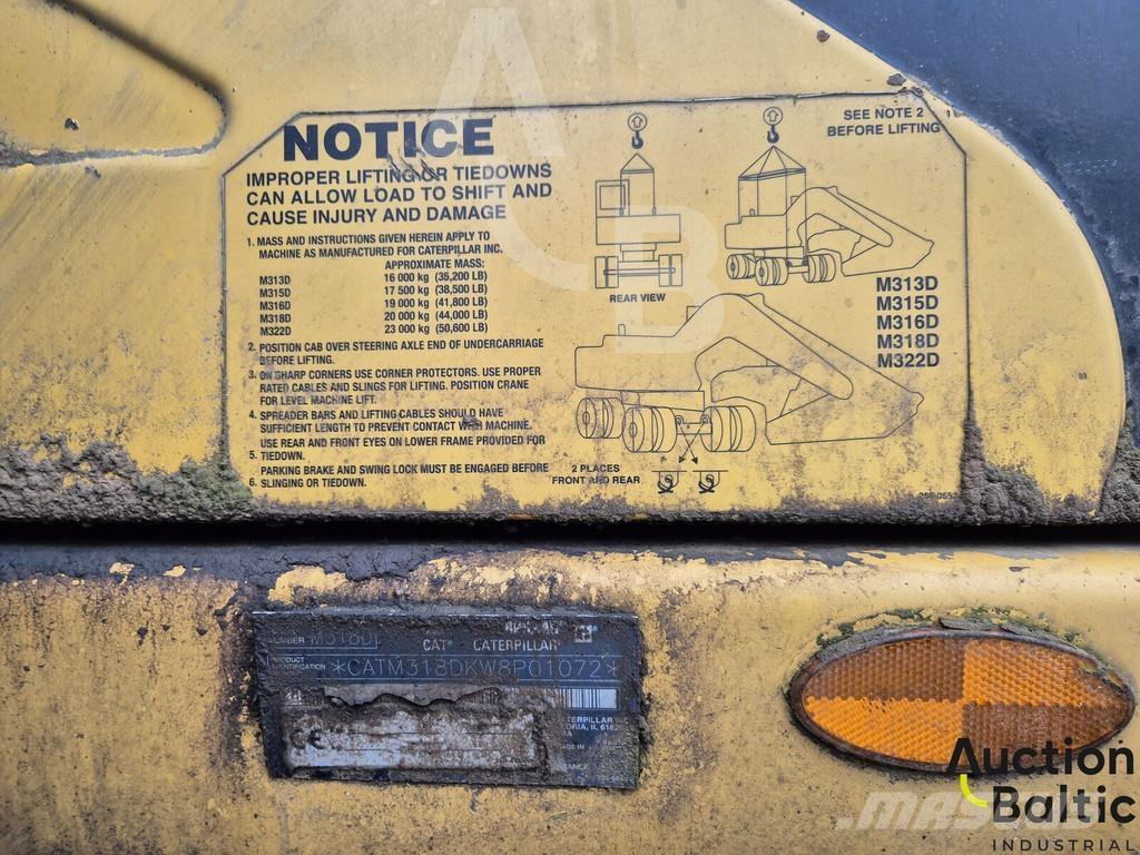 CAT M 318 D Gravemaskiner på hjul