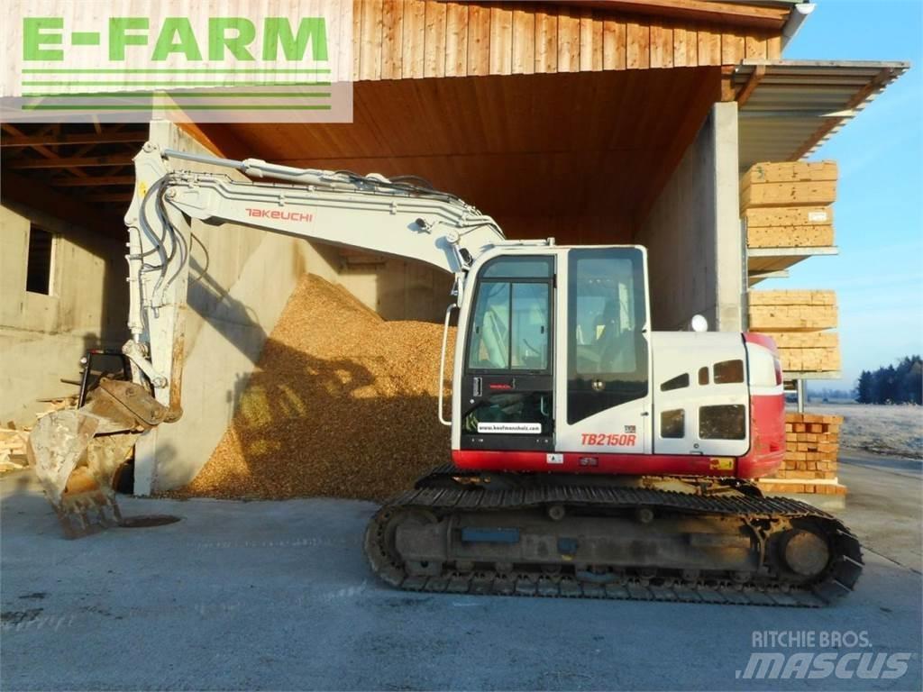 Takeuchi tb2150r Gravemaskiner på hjul