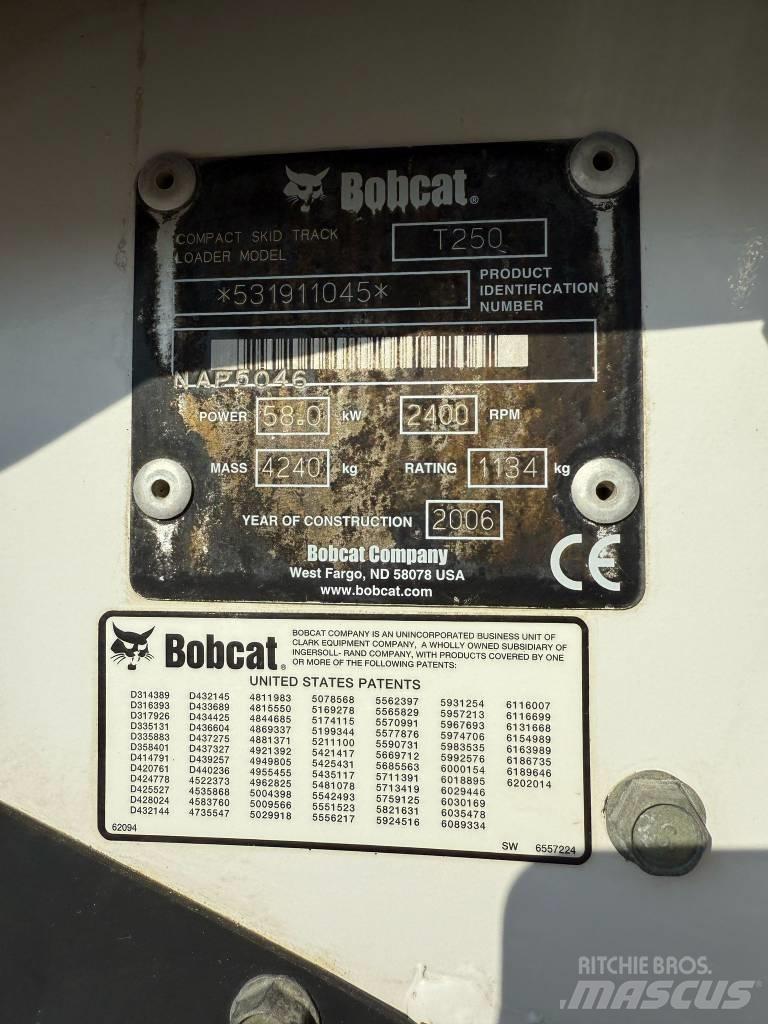 Bobcat T 250 Larvebåndslæssere