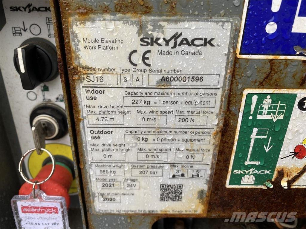 SkyJack SJ16 Søjlelifte