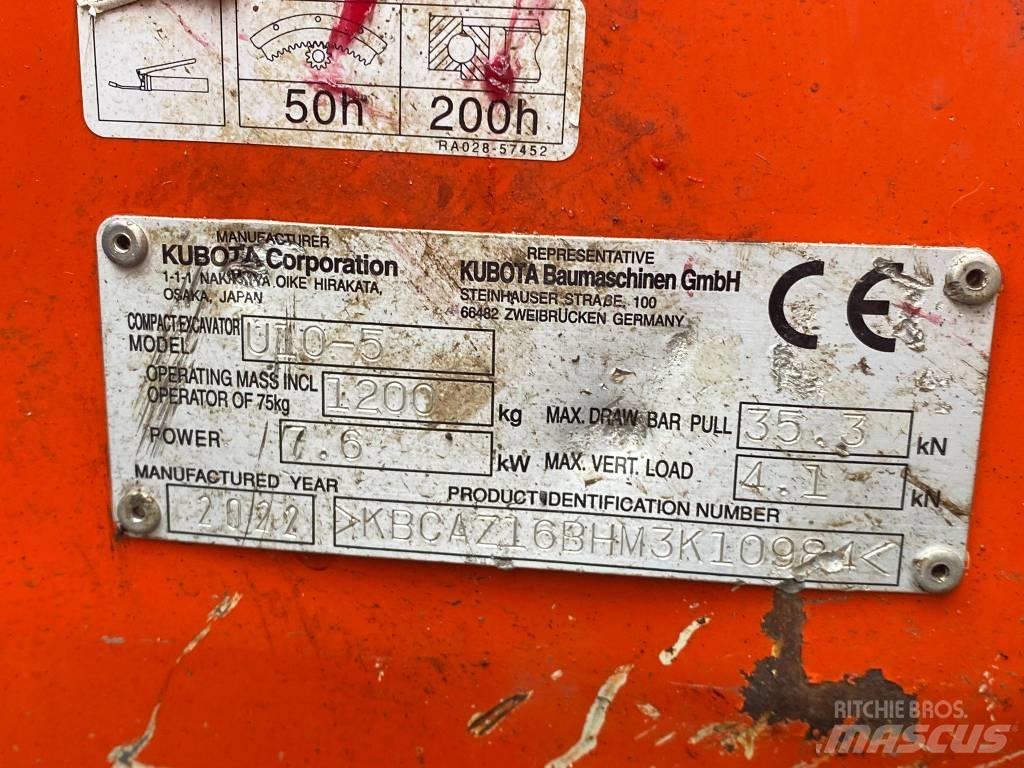 Kubota u10-5 Minigravemaskiner