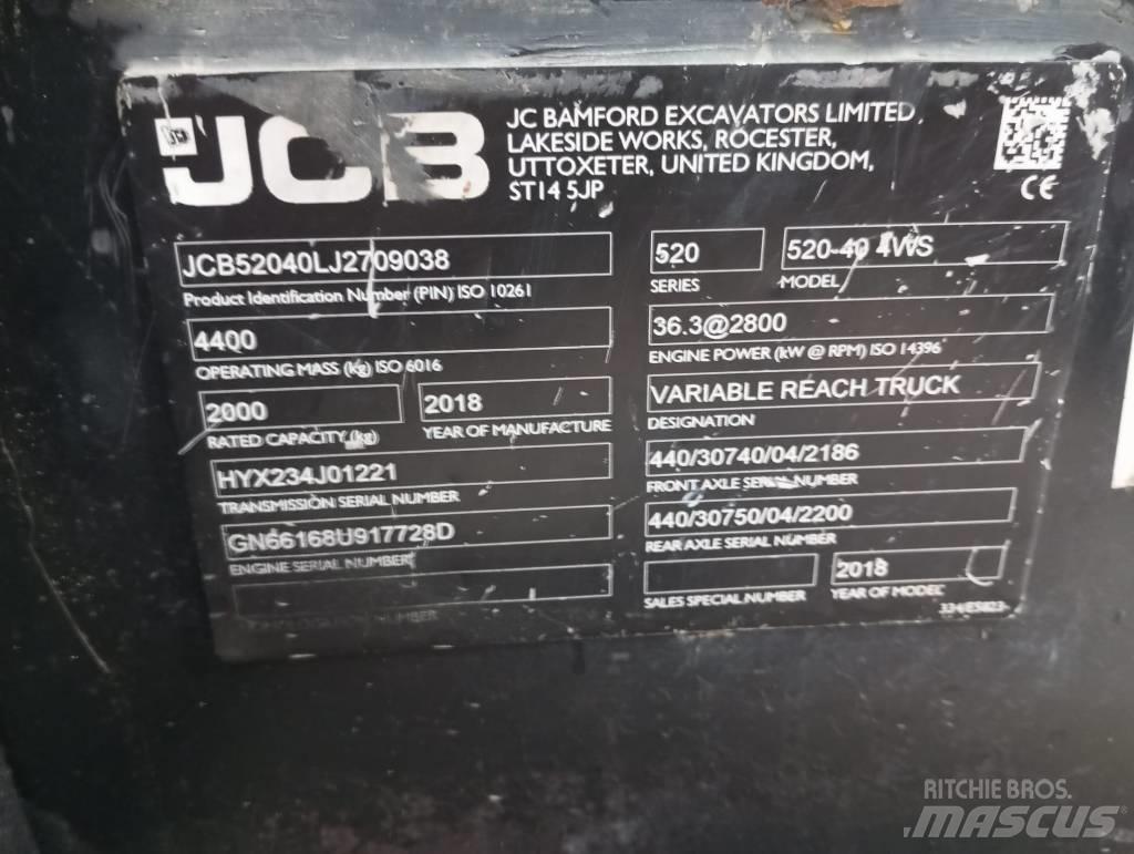 JCB 520-40 Teleskoplæssere