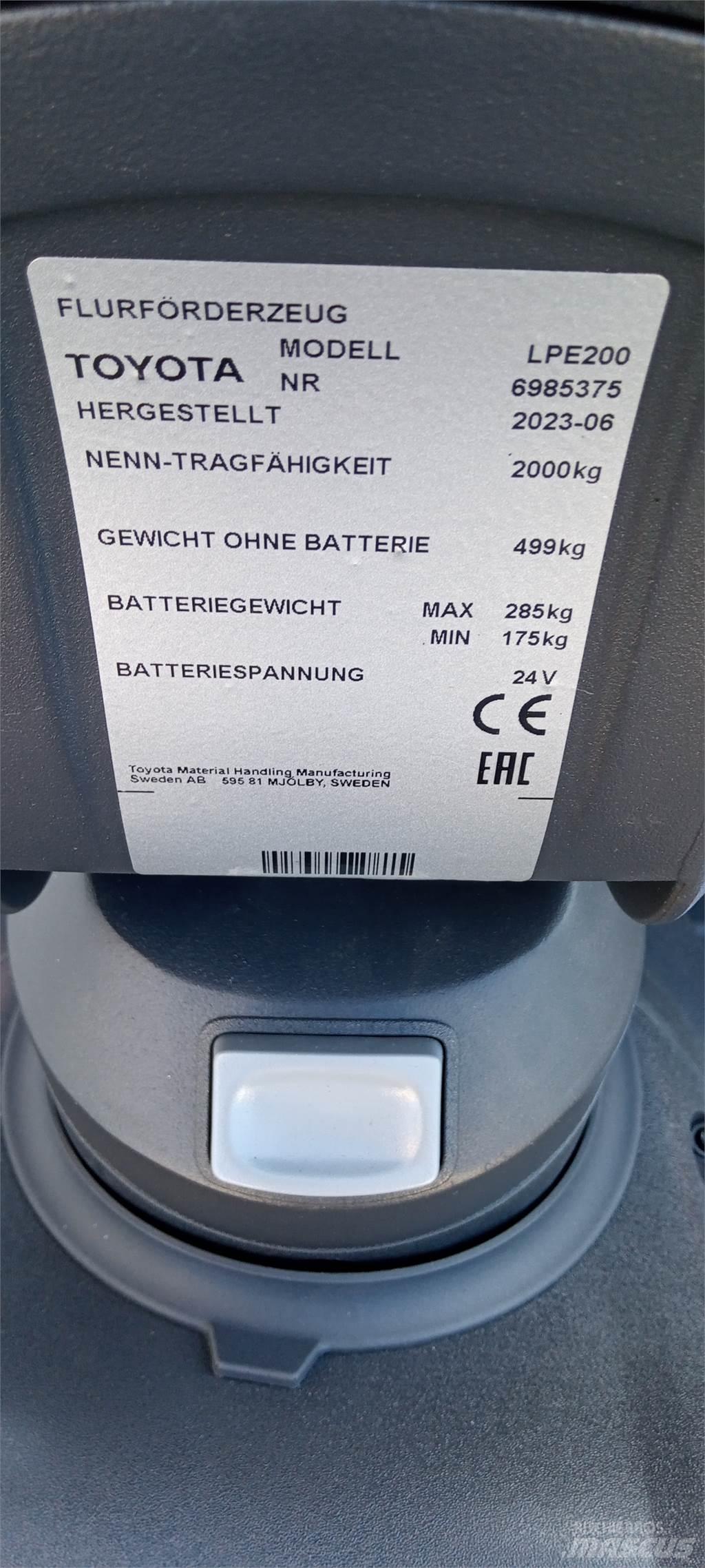 Toyota LPE200 El-palleløftere