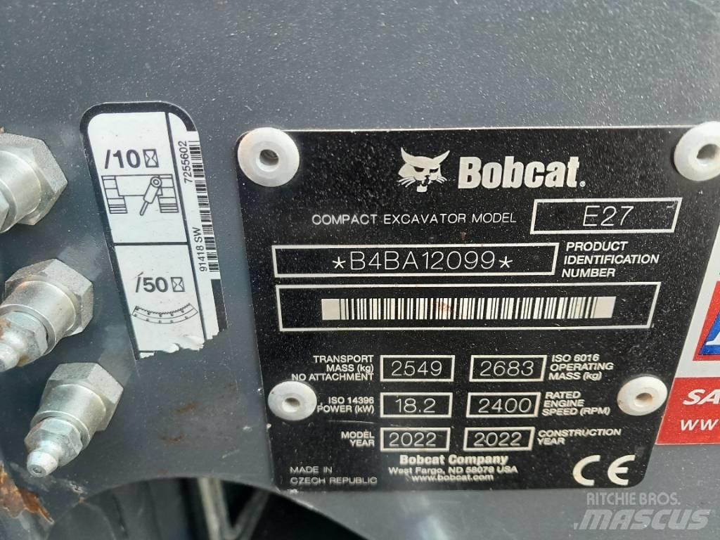 Bobcat E 27 Minigravemaskiner