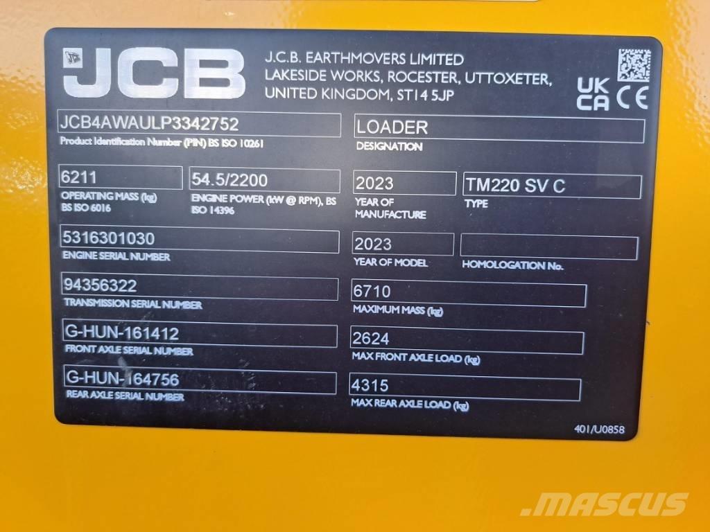 JCB TM 220 SV Læssemaskiner på hjul