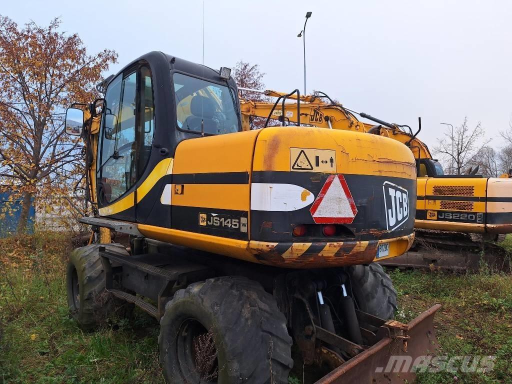 JCB JS 145 W Gravemaskiner på hjul