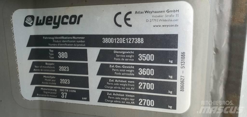 Weycor AR 380 Læssemaskiner på hjul