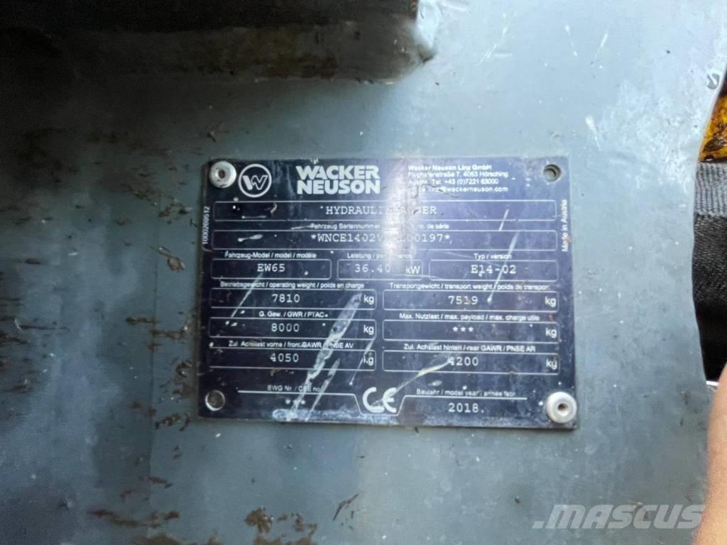 Wacker Neuson W65 Gravemaskiner på hjul