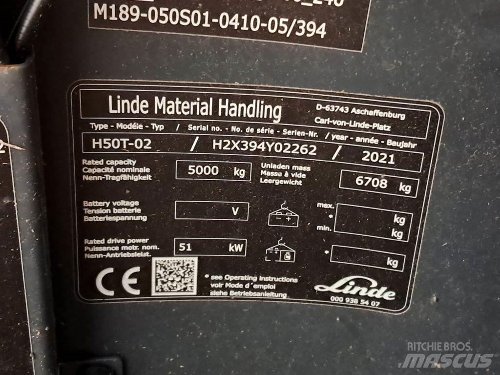 Linde H50T-02 LPG gaffeltrucks