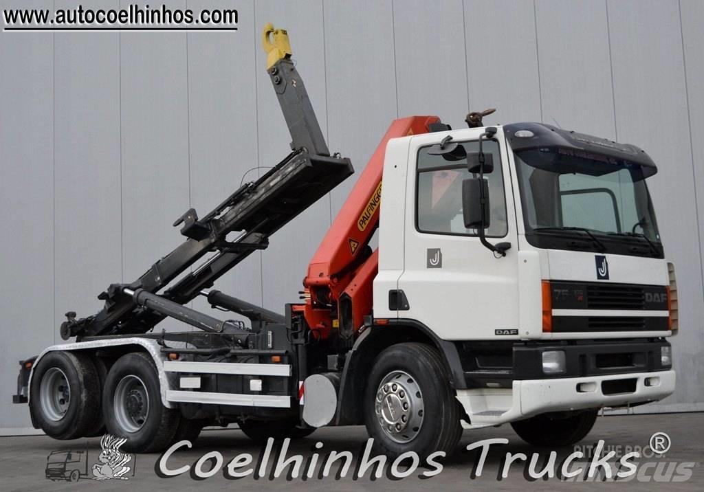 DAF 75CF 270 Lastbiler med containerramme / veksellad