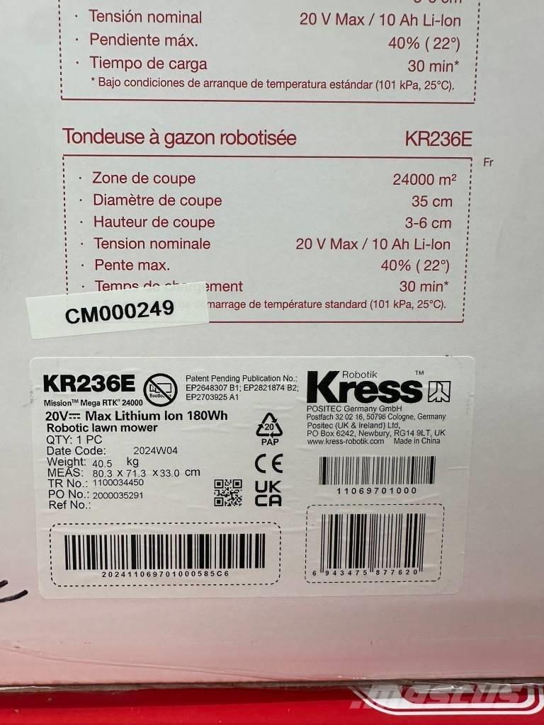 Kress KR236E Robotplæneklippere