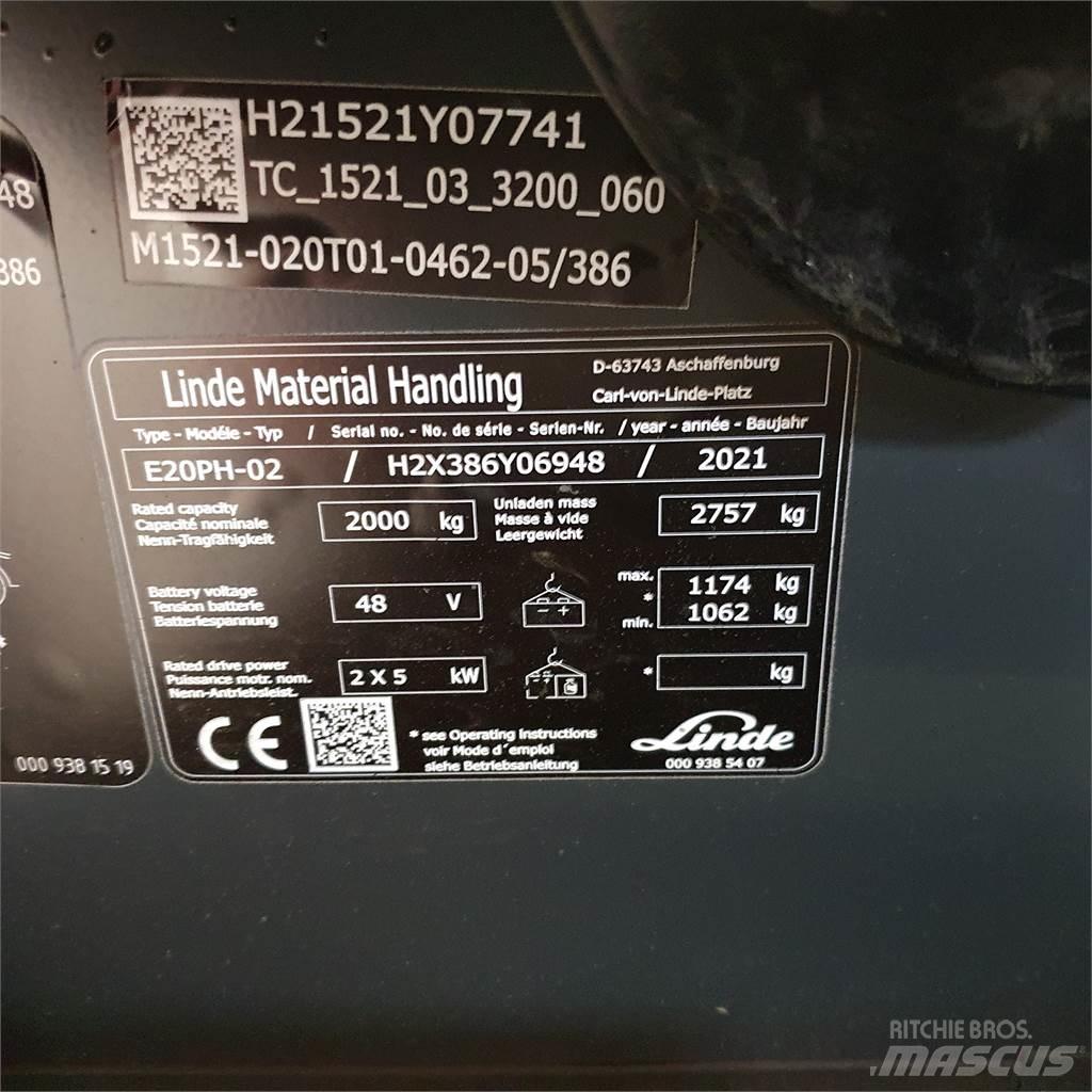 Linde E20PH El gaffeltrucks