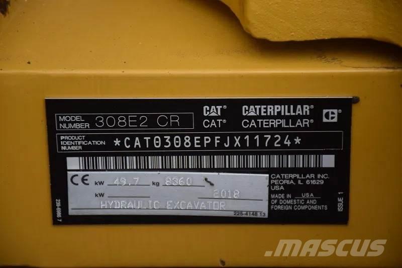 CAT 308 E2CR Midi-gravemaskiner 7t - 12t