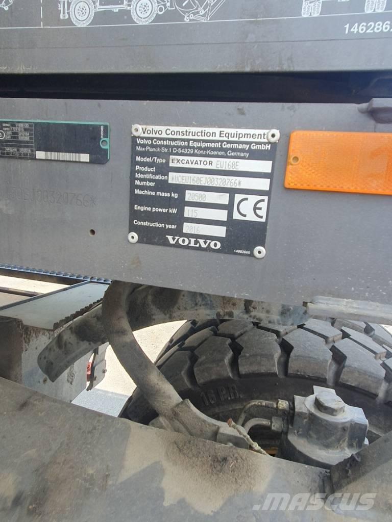 Volvo EW 160 E Gravemaskiner på hjul