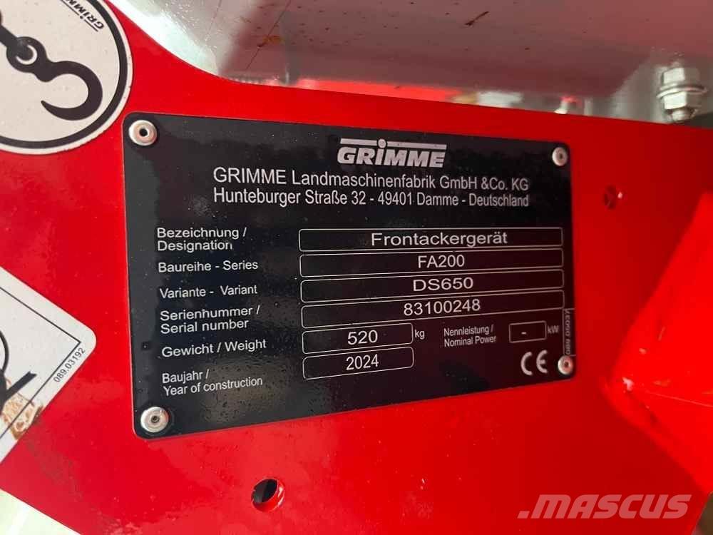Grimme FA 200 Kartoffelmaskiner - Andet udstyr