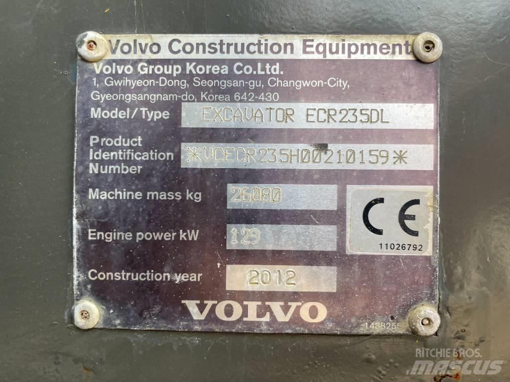 Volvo ECR 235 DL Gravemaskiner på larvebånd