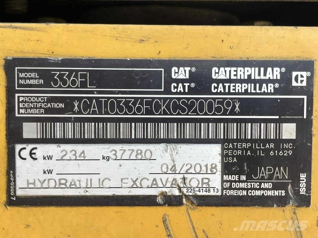 CAT 336 FL Gravemaskiner på larvebånd