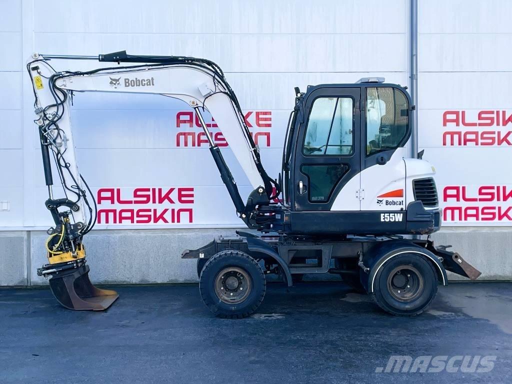 Bobcat E 55 W Gravemaskiner på hjul