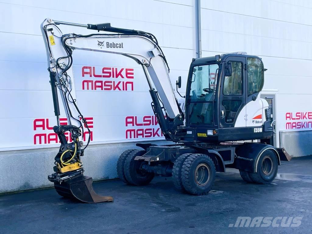 Bobcat E 55 W Gravemaskiner på hjul