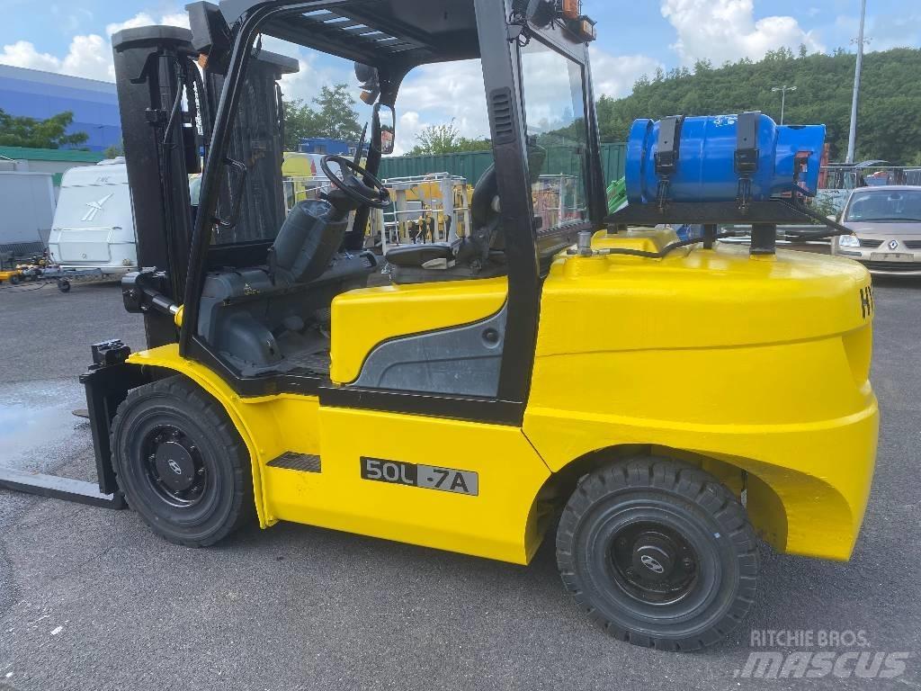 Hyundai 50 L-7 A LPG gaffeltrucks
