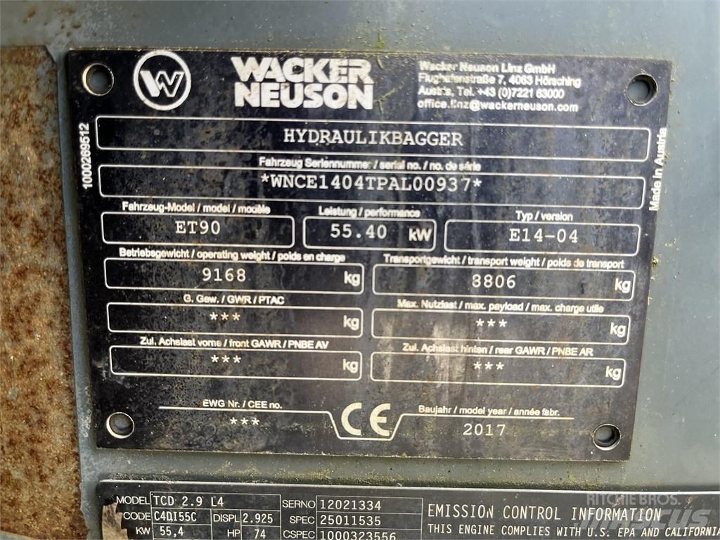 Wacker Neuson ET 90 Midi-gravemaskiner 7t - 12t