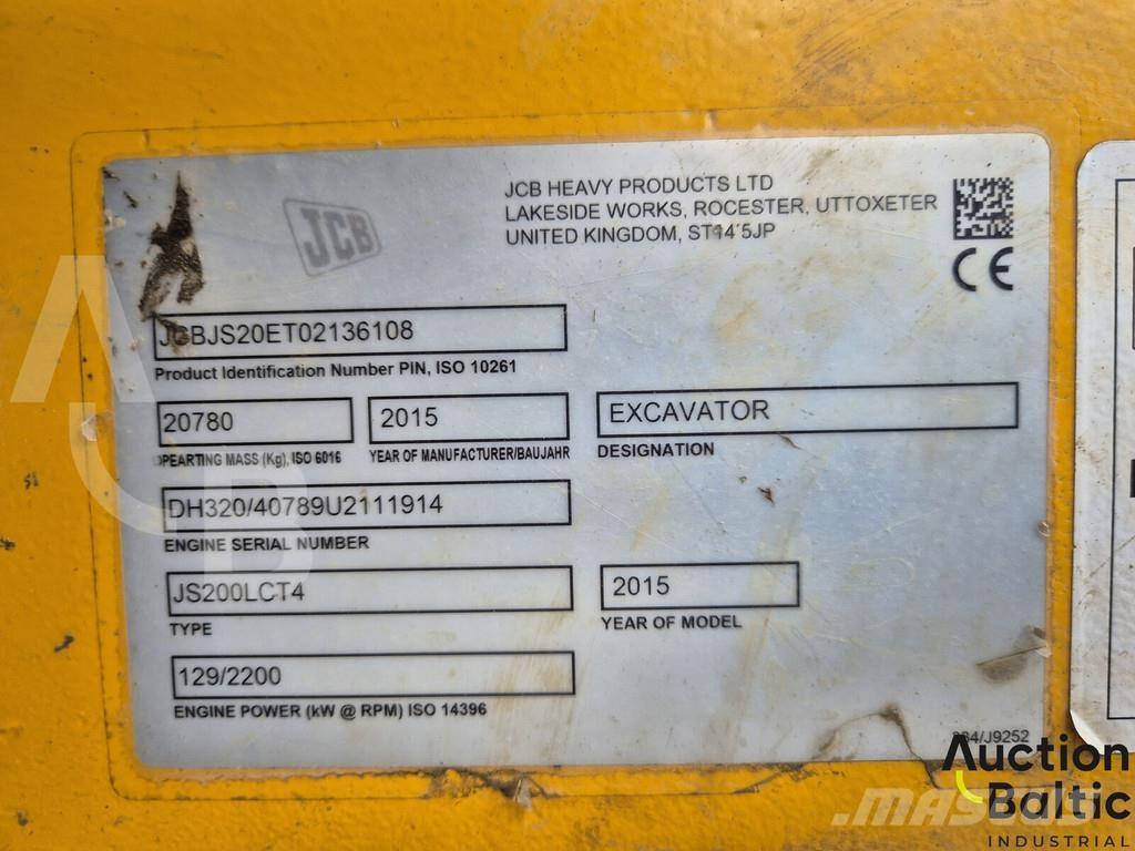 JCB JS 200 LC T4 Gravemaskiner på larvebånd