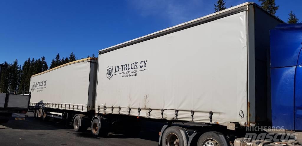 Krone SD24 Semi-trailer med Gardinsider