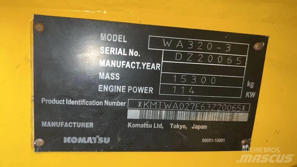 Komatsu WA320-3 Læssemaskiner på hjul