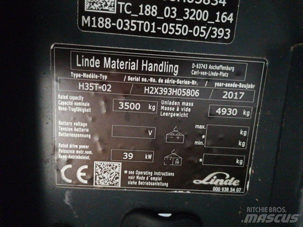 Linde H35T-02 LPG gaffeltrucks