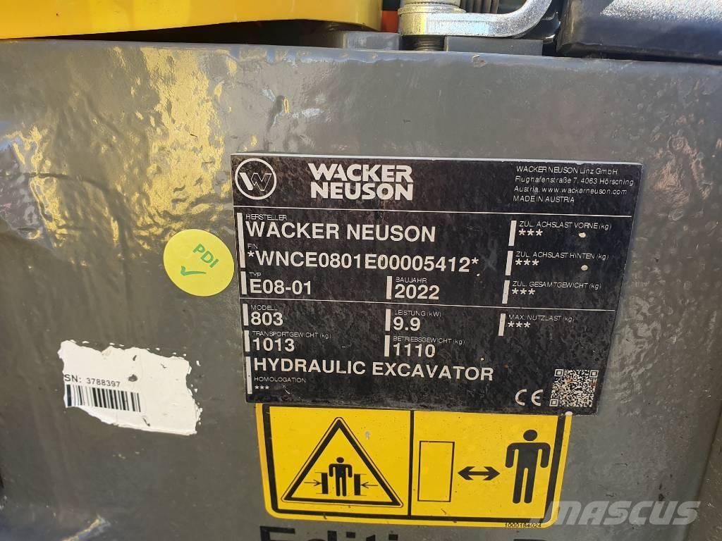 Wacker Neuson 803 Gravemaskiner på larvebånd