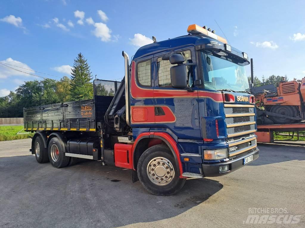 Scania R114 Lastbil med kran