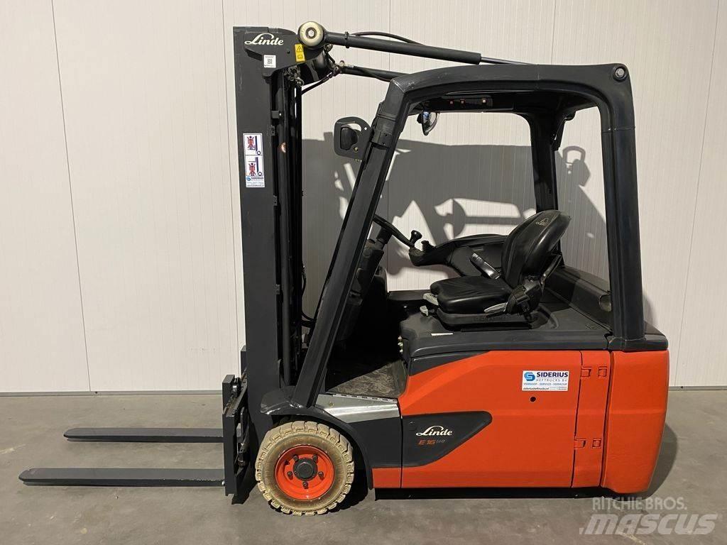 Linde E16L-386 El gaffeltrucks