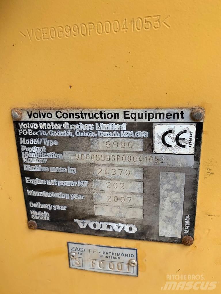 Volvo G990 Vejhøvle / Gradere