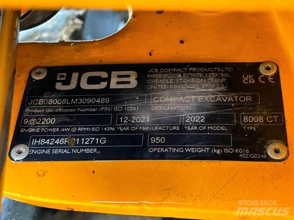 JCB 8008 Minigravemaskiner